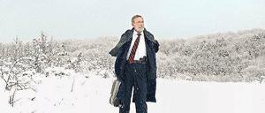 Spuren im Schnee. Ein Präsident (Hossein Mahjoub) ohne Land.