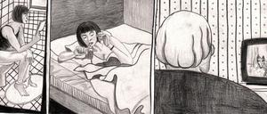 Abschlussarbeit: Eine Seite aus „Sterben ist echt das Letzte!“.