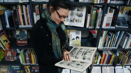 Volles Programm: Die Comic-Abteilung der Bibliothek am Luisenbad in der Badstraße in Berlin-Gesundbrunnen.