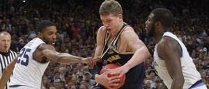 Enormer Zug zum Korb. Moritz Wagner könnte bald auch in der NBA seinen Weg machen.