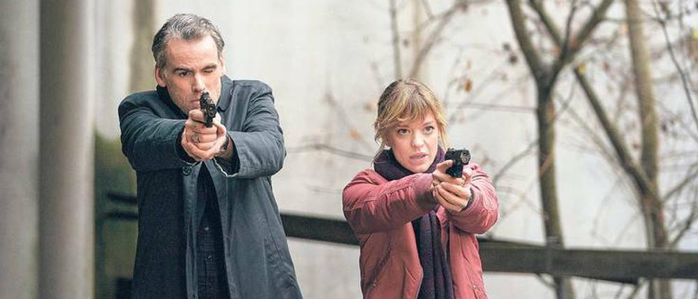 Kommissarin Ellen Berlinger (Heike Makatsch) mit ihrem neuen Kollegen Martin Rascher (Sebastian Blomberg) 