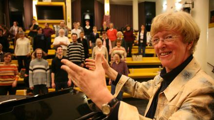 Chorleiterin Etta Hilsberg im Jahr 2008.