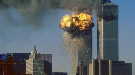Das Attentat auf das World Trade Center in New York am 11. September 2001. 