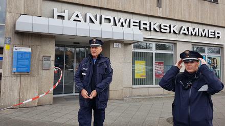 Das Sprengstoffpäckchen wurde in der Handwerkskammer Berlin gefunden