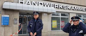 Das Sprengstoffpäckchen wurde in der Handwerkskammer Berlin gefunden