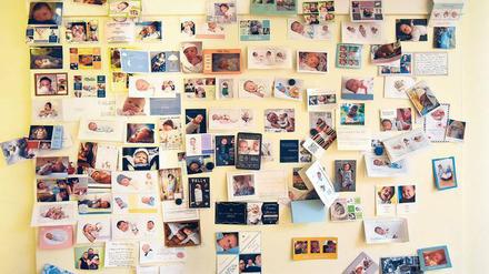 Fotos von Neugeborenen im St.-Joseph-Krankenhaus in Tempelhof.
