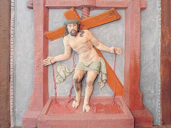 Versöhnung unter Schmerzen. Die Darstellung von Christus in der Kelter in der Kreuzkapelle von Ediger-Eller.