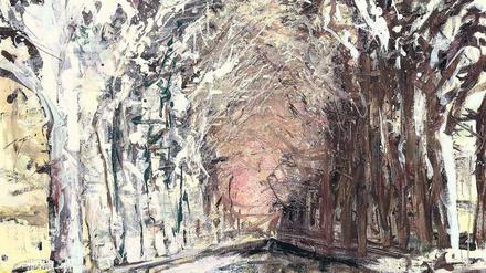 Der Wald spricht. Ulrich Baehrs Gemälde „Vor Frühling“ von 2014. 