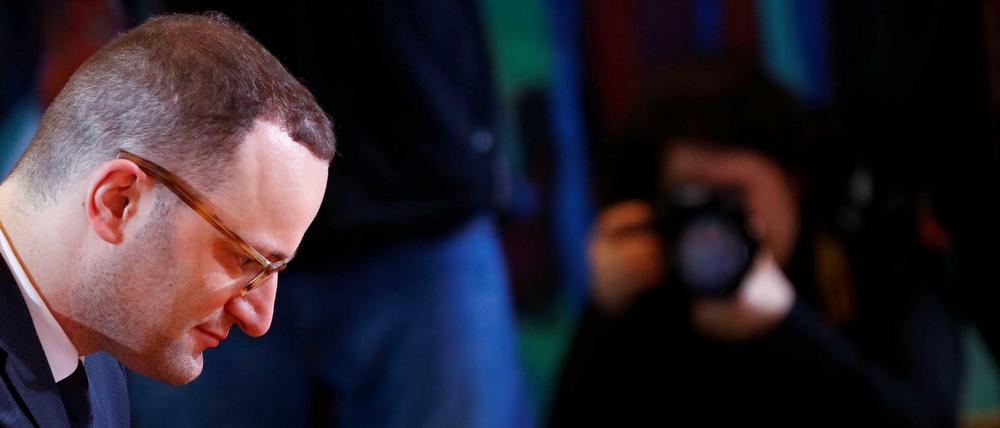 Jens Spahn bei einem Kabinettstreffen Ende März 2018.