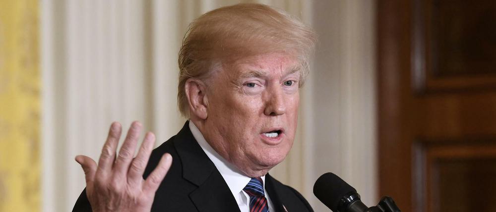 US-Präsident Donald Trump hat mit seiner Abzugs-Äußerung Verwirrung ausgelöst.