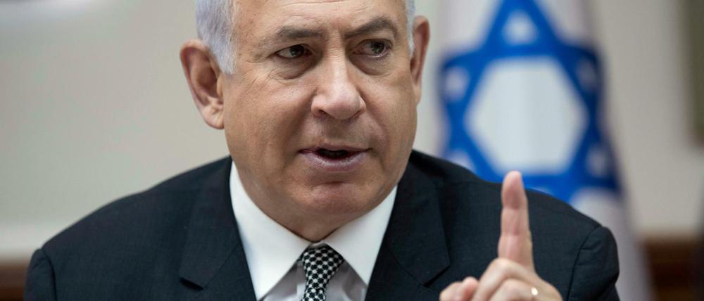 Premier Benjamin Netanjahu nennt Israels Truppe "die moralischste Armee der Welt".