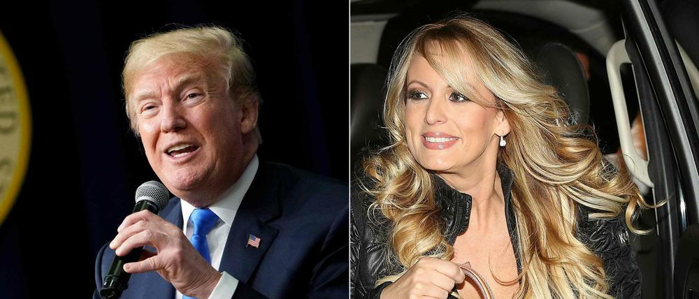 Donald Trump und Stormy Daniels.