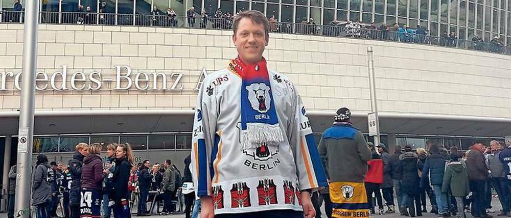 Alles für den EHC. René Welzer ist seit 1992 Fan der Eisbären.