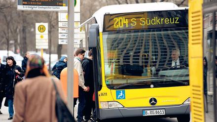 Die meisten Berliner Busfahrer fühlen sich sicher. 