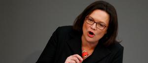 SPD-Fraktionschefin Andrea Nahles 