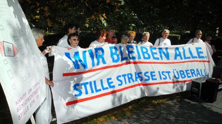 Die Senioren aus der Stillen Straße haben mit ihrer Aktion bundesweit für Aufsehen gesorgt.