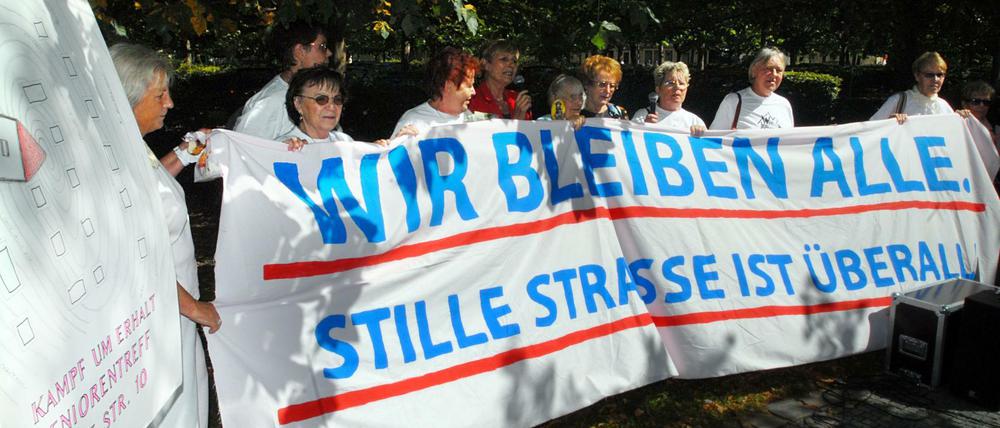 Die Senioren aus der Stillen Straße haben mit ihrer Aktion bundesweit für Aufsehen gesorgt.