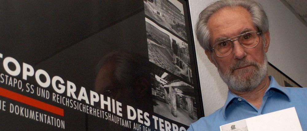 Der Historiker Reinhard Rürup war bis 2004 wissenschaftlicher Leiter der Gedenkstätte "Topographie des Terrors".