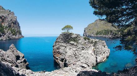 Einsamkeit. Wer in der Bucht von Sa Calobra im Nordwesten der Insel schippert, findet absolute Ruhe.  