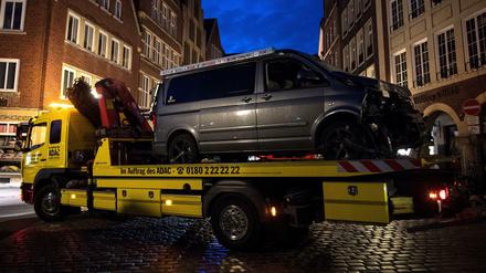 Der Tatwagen der Amokfahrt in Münster