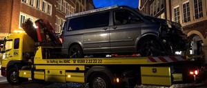 Der Tatwagen der Amokfahrt in Münster