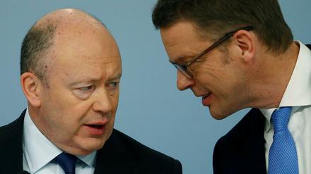 John Cryan und Christian Sewing
