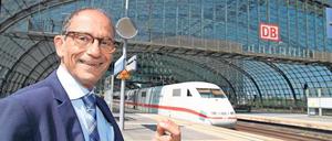 Das hat gepasst. Hany Azer im Hauptbahnhof. 