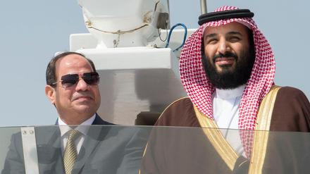 Abdel Fattah al Sisi, Präsident von Ägypten, und Mohammad bin Salman, Kronprinz von Saudi-Arabien