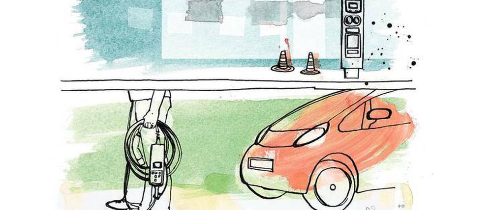 In der Stadt nehmen die Ladesäulen zu, doch im ländlichen Raum besteht noch großer Nachholbedarf.