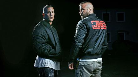 Die Rapper Farid Bang (links) und Kollegah.