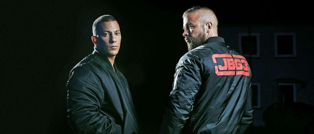 Die Rapper Farid Bang (links) und Kollegah.