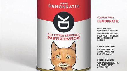 Von wegen Politikverdrossenheit. Das Magazin „Kater Demos“ verabreicht Denkstücke wohldosiert. 