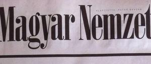 Die Schlussnummer. 80 Jahre lang existierte die "Magyar Nemzet" ("Ungarische Nation").
