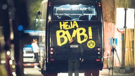 Das Team als Ziel. Die Attacke auf den BVB-Bus geschah am 11. April 2017.Foto: dpa