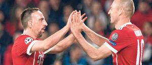 Die Verträge von Franck Ribéry und Arjen Robben laufen zum Saisonende aus.