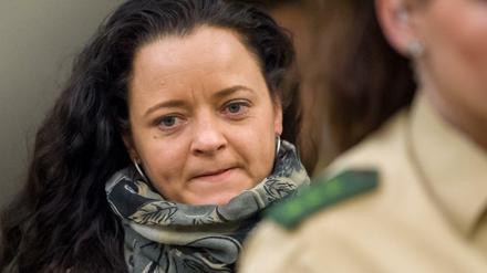 Die Angeklagte Beate Zschäpe im Oberlandesgericht in München