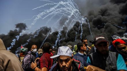 Palästinenser im Süden des Gazastreifens