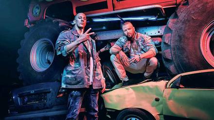Die Rapper Farid Bang und Kollegah.