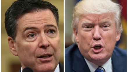 Keine Freunde: Ex-FBI-CHef James Coney (links) und US-Präsident Donald Trump 