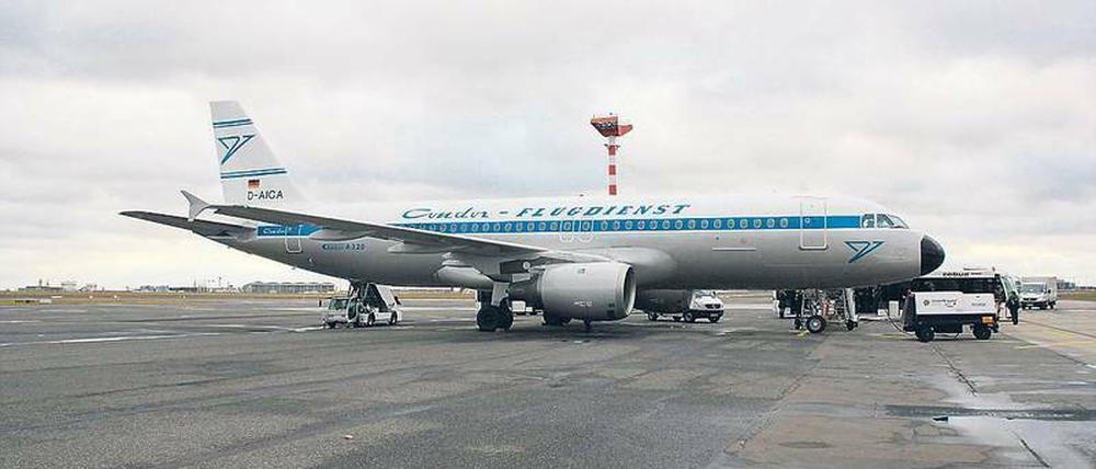 Nostalgie. Eine Condor-Maschine in altem Outfit wurde bis zuletzt in Berlin eingesetzt.