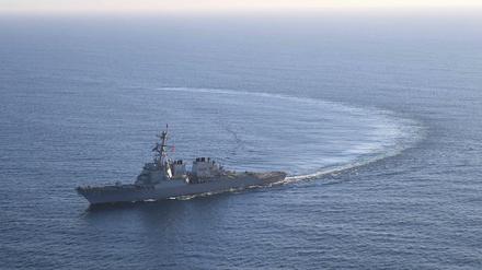 Der Zerstörer USS Donald Cook könnte an einem Militärschlag der USA beteiligt sein.