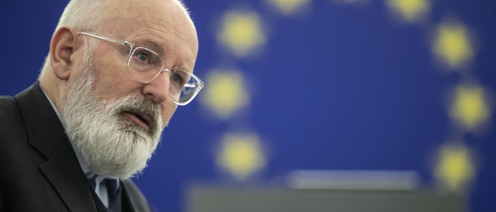 EU-Klimakommissar Frans Timmermans will den Emissionshandel auf den Verkehrs- und Gebäudebereich ausweiten.