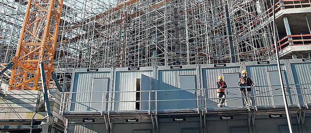 Der Wohnungsbau in Deutschland hat zu Jahresanfang etwas an Schwung gewonnen. 