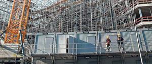 Der Wohnungsbau in Deutschland hat zu Jahresanfang etwas an Schwung gewonnen. 