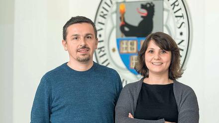 In Dahlem angekommen: Die Juristin Esra Demir-Gürsel und der Mathematiker Kivanç Ersoy.