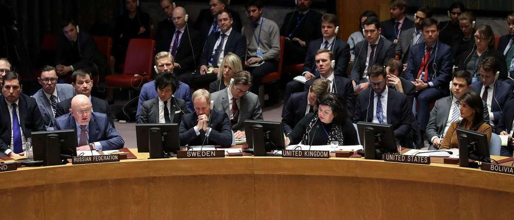 Der UN-Sicherheitsrat diskutiert am Montagabend über einen mutmaßlichen Giftgasangriff in Syrien.