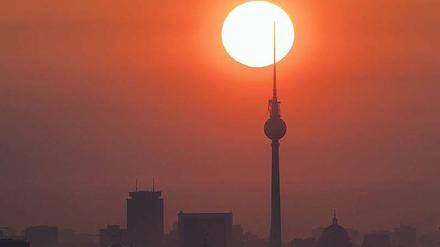 Reichweite. 150 verschiedene Antennen für die Fernseh- und Radioübertragung sind auf dem Fernsehturm am Alex montiert.