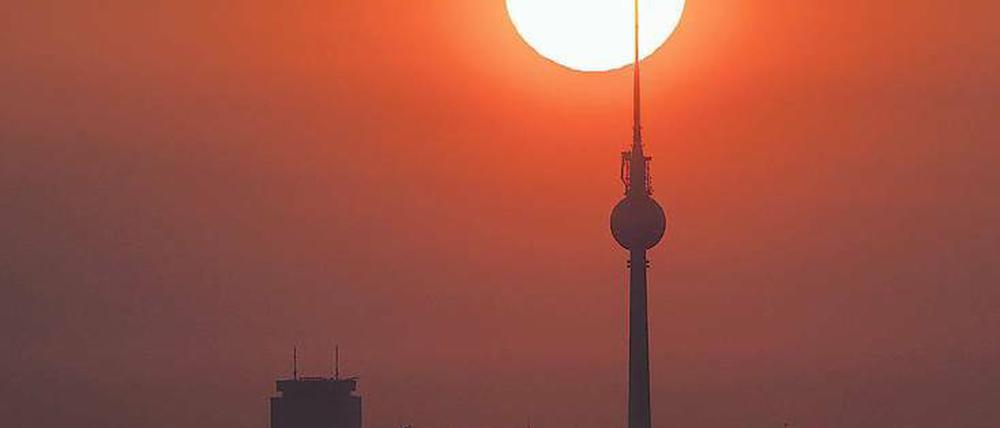 Reichweite. 150 verschiedene Antennen für die Fernseh- und Radioübertragung sind auf dem Fernsehturm am Alex montiert.