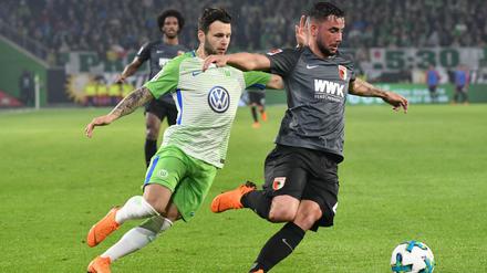 Ein paar rassige Zweikämpfe, aber keine Tore: Wolfsburg spielte remis gegen Augsburg. 
