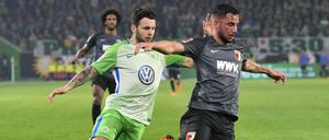 Ein paar rassige Zweikämpfe, aber keine Tore: Wolfsburg spielte remis gegen Augsburg. 